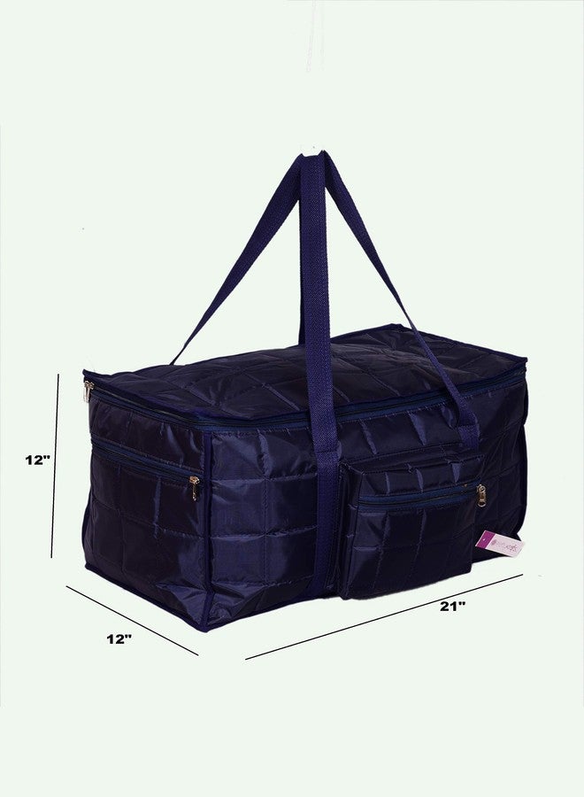 PrettyKrafts Travel Air Bag Large Set of 3 bags, very light weight, Compact Packing Duffel Bag, water resistant, easy care travelling & Storage bag, Extra top compartment, Multiple pockets_Blue - Image 2